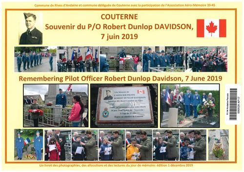 Couterne: souvenir du P/O Robert Dunlop Davidson, 7 juin 2019