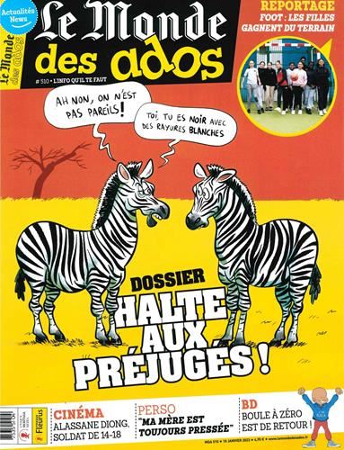 Monde des ados (Le) N° 510 18 janvier 2023